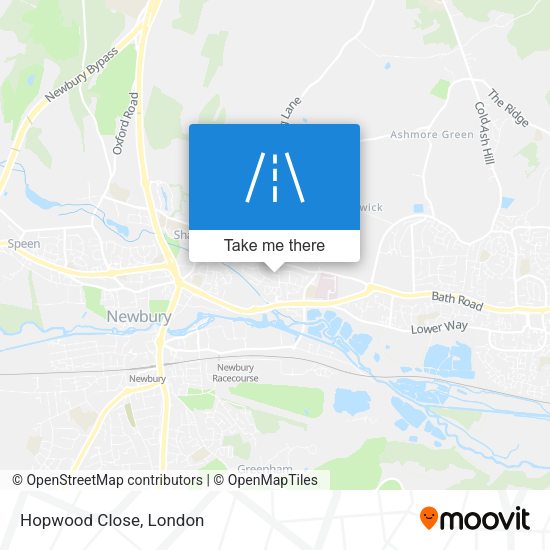 Hopwood Close map