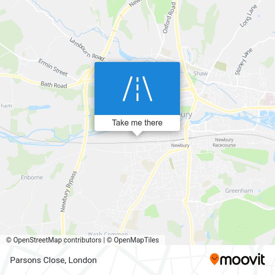 Parsons Close map