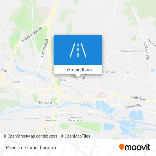 Pear Tree Lane map