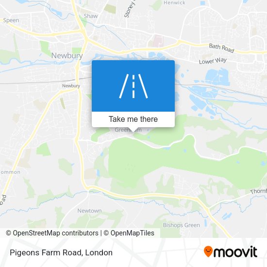 Pigeons Farm Road map