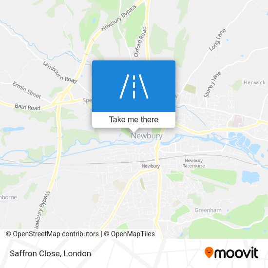 Saffron Close map