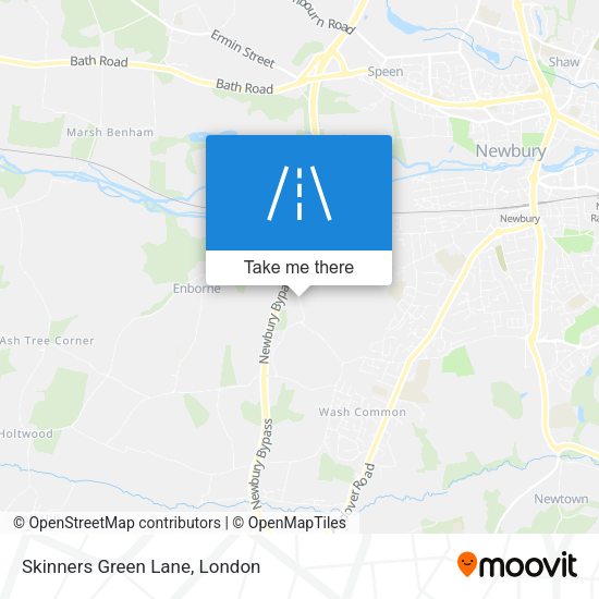 Skinners Green Lane map