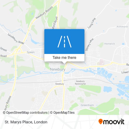 St. Marys Place map
