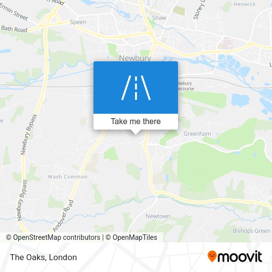 The Oaks map