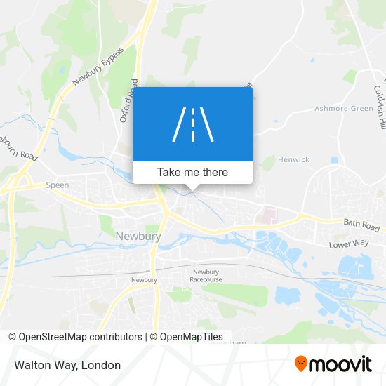 Walton Way map
