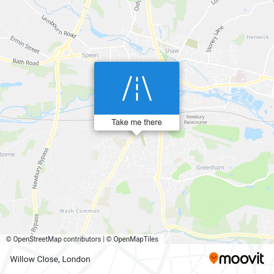 Willow Close map