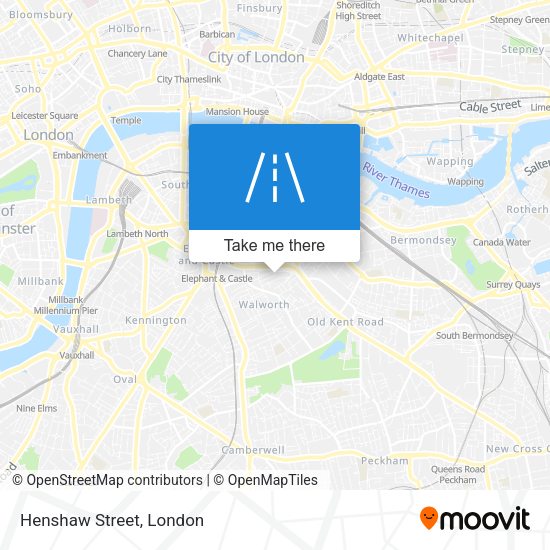 Henshaw Street map