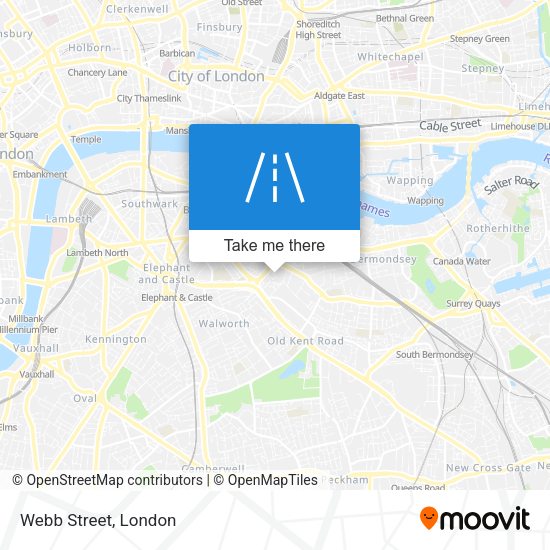 Webb Street map