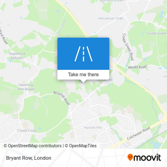 Bryant Row map