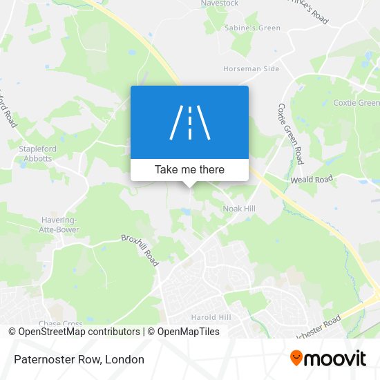 Paternoster Row map