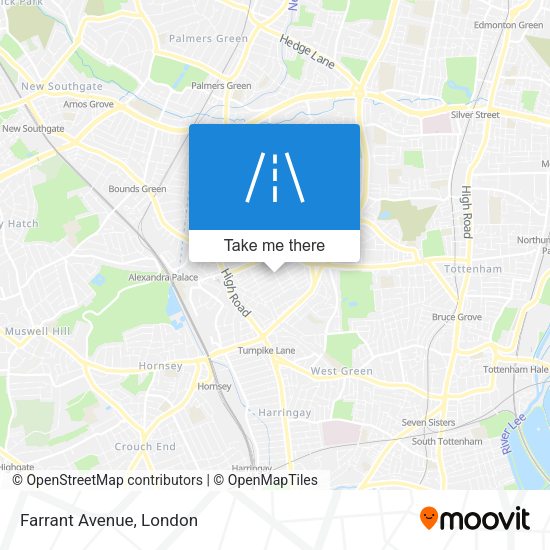 Farrant Avenue map
