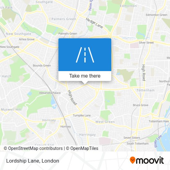 Lordship Lane map