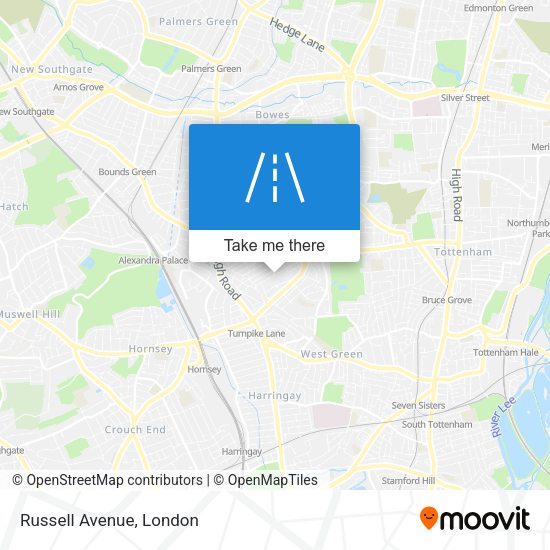 Russell Avenue map