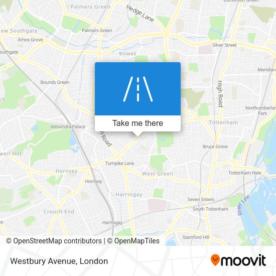 Westbury Avenue map