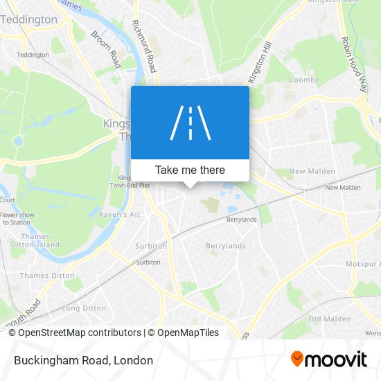 Buckingham Road map