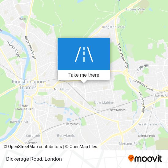 Dickerage Road map