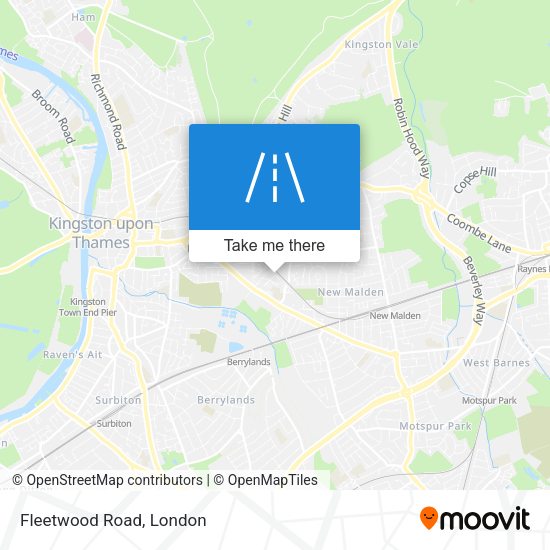 Fleetwood Road map