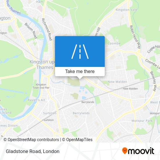 Gladstone Road map