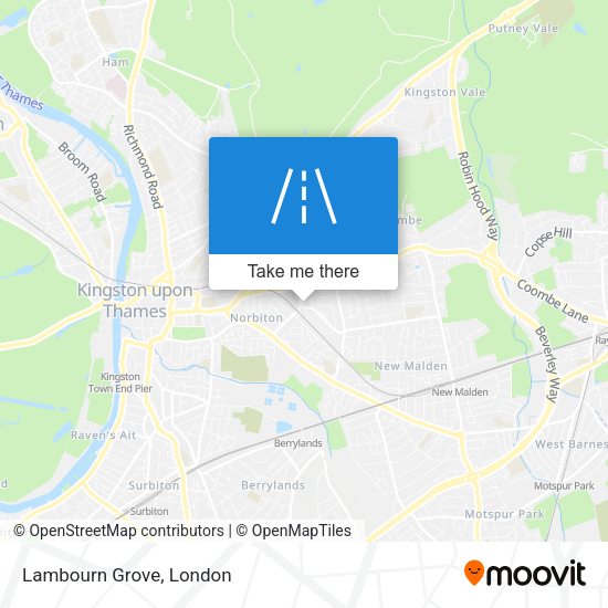 Lambourn Grove map