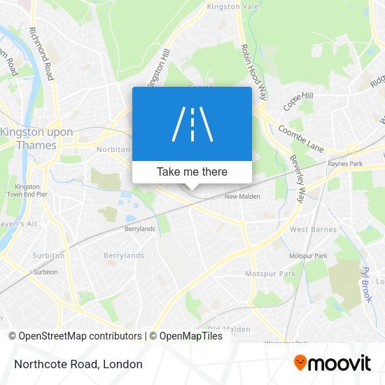 Northcote Road map
