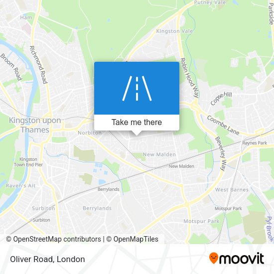 Oliver Road map