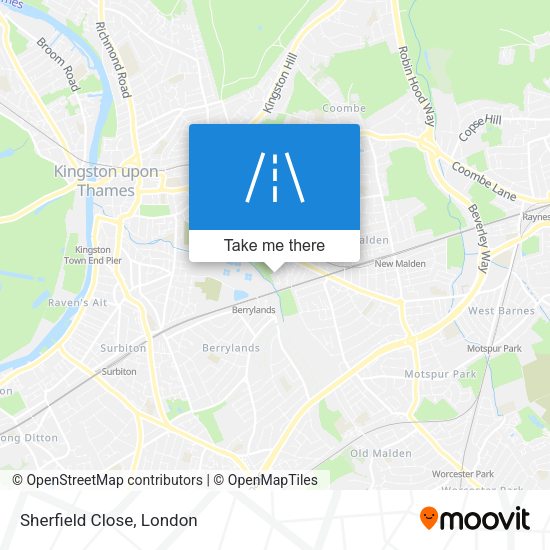 Sherfield Close map