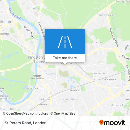 St Peters Road map