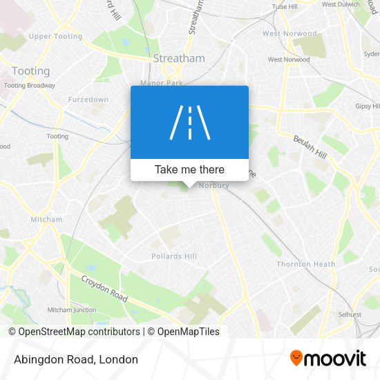 Abingdon Road map