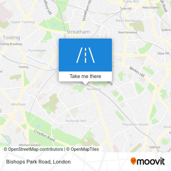 Bishops Park Road map