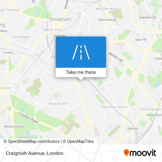 Craignish Avenue map