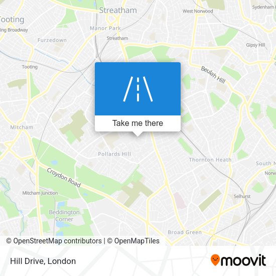 Hill Drive map