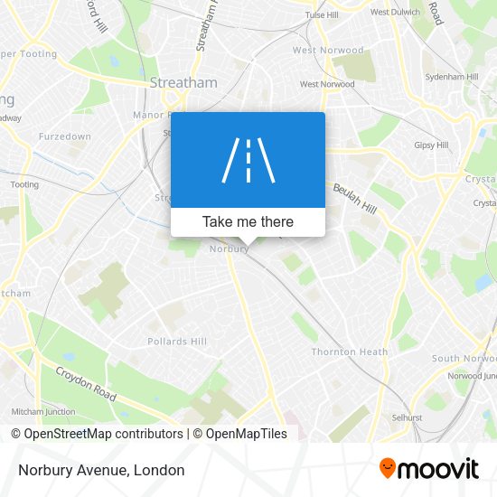 Norbury Avenue map
