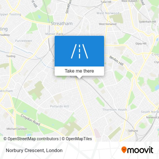 Norbury Crescent map