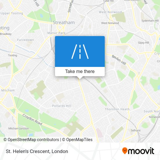 St. Helen's Crescent map