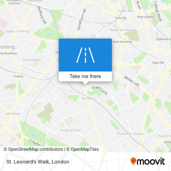 St. Leonard's Walk map