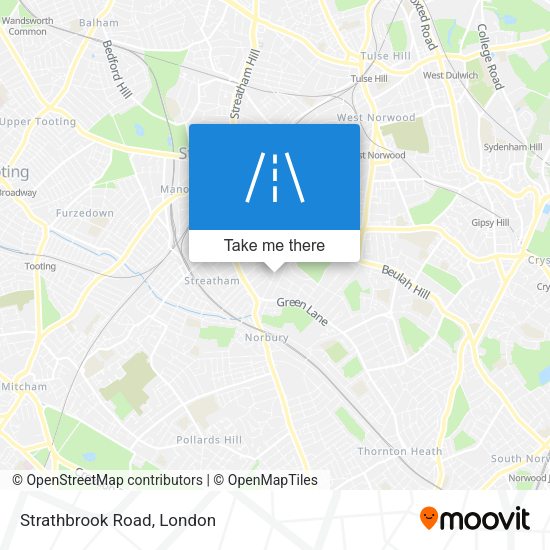 Strathbrook Road map