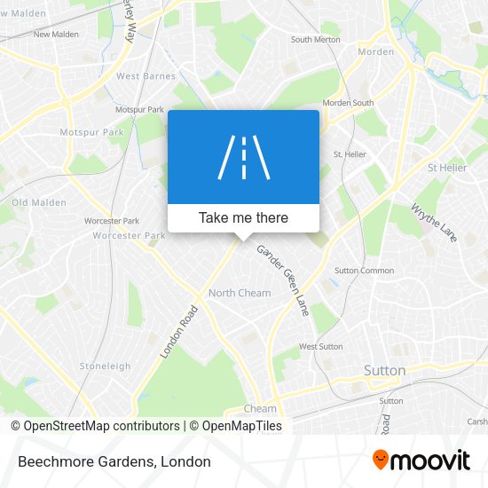 Beechmore Gardens map