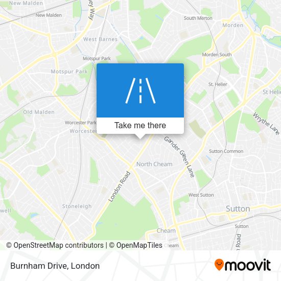 Burnham Drive map