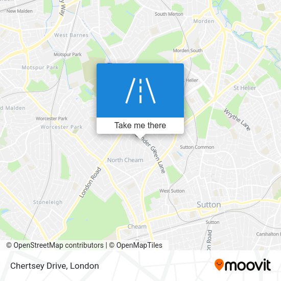 Chertsey Drive map