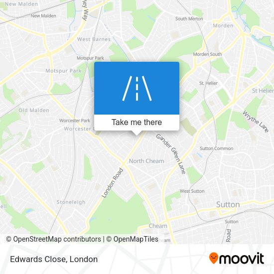 Edwards Close map