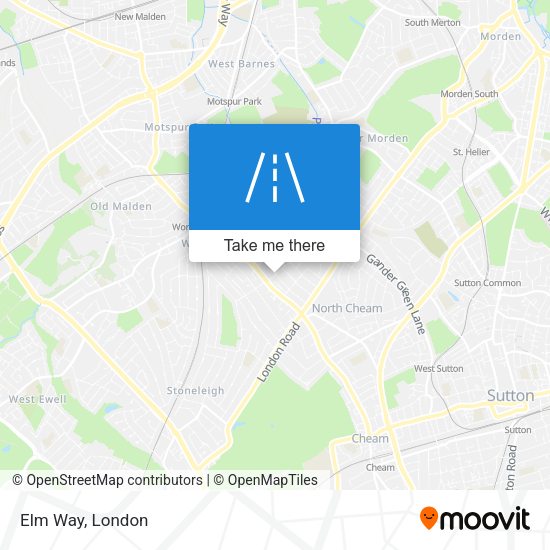 Elm Way map