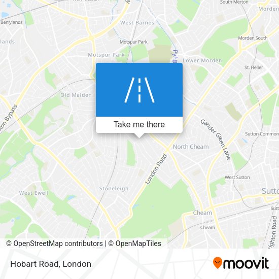 Hobart Road map