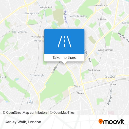 Kenley Walk map