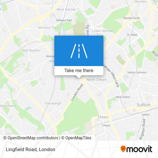 Lingfield Road map