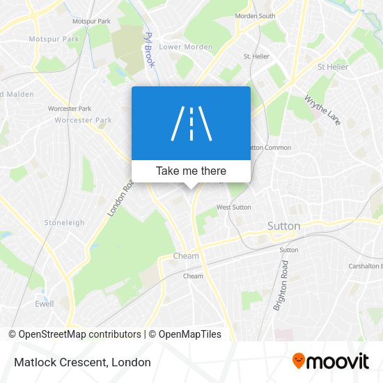 Matlock Crescent map