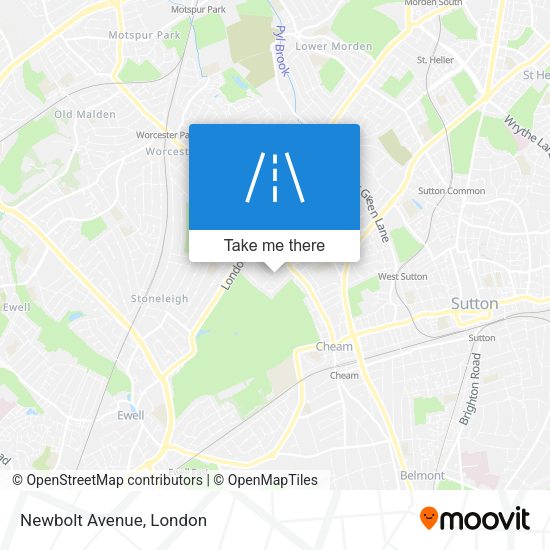 Newbolt Avenue map