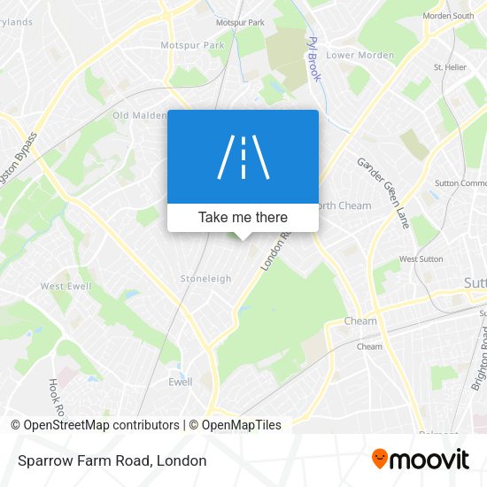 Sparrow Farm Road map