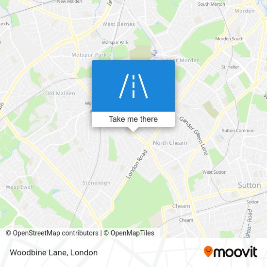 Woodbine Lane map