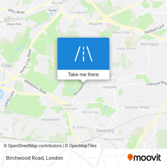 Birchwood Road map