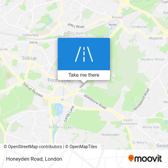 Honeyden Road map